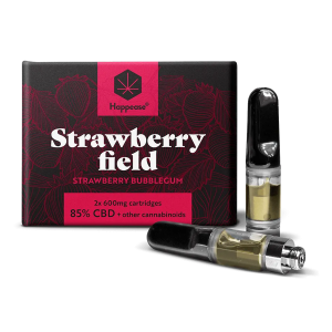 Happease Vape Refills 85% Cannabinoids CBD-CBG-CBN Strawberry Field 2-Pack